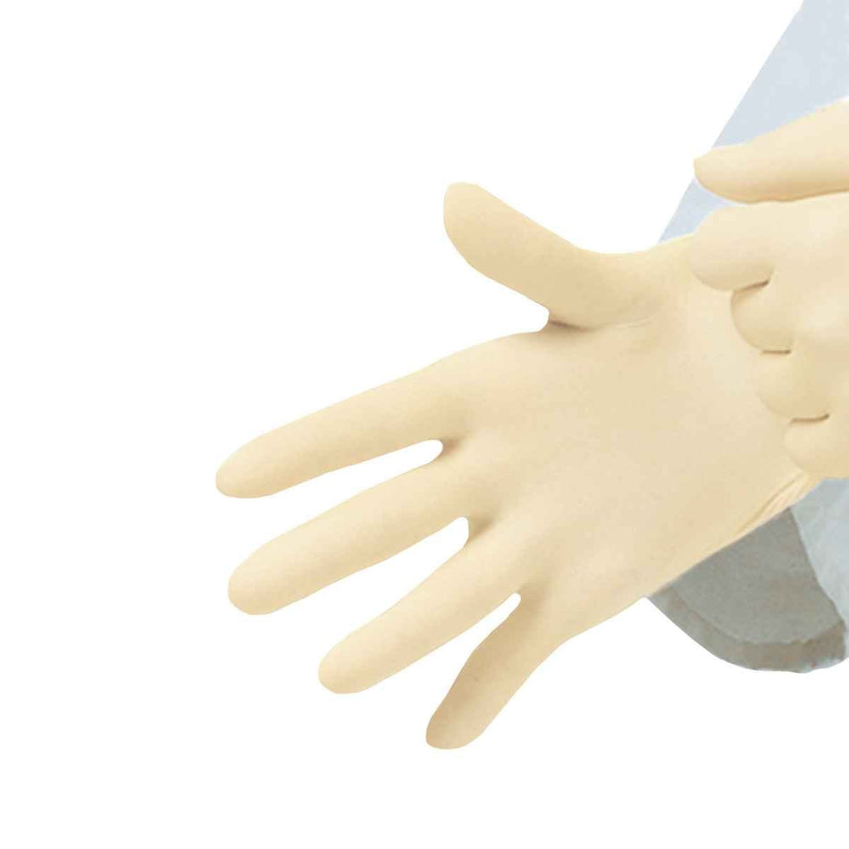 Peha-soft latex handschoenen, poedervrij S S / 100 stuks