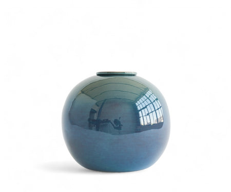 DIONA - handmade urn in green and blue ceramic Green Blue