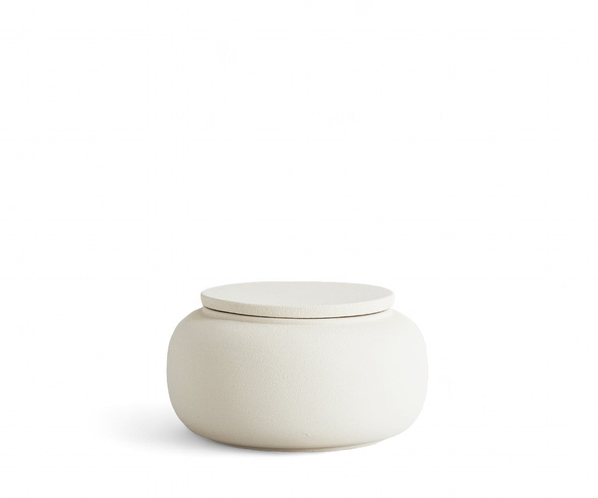 SERES mini - handmade eco urn in soft beige engobe Beige