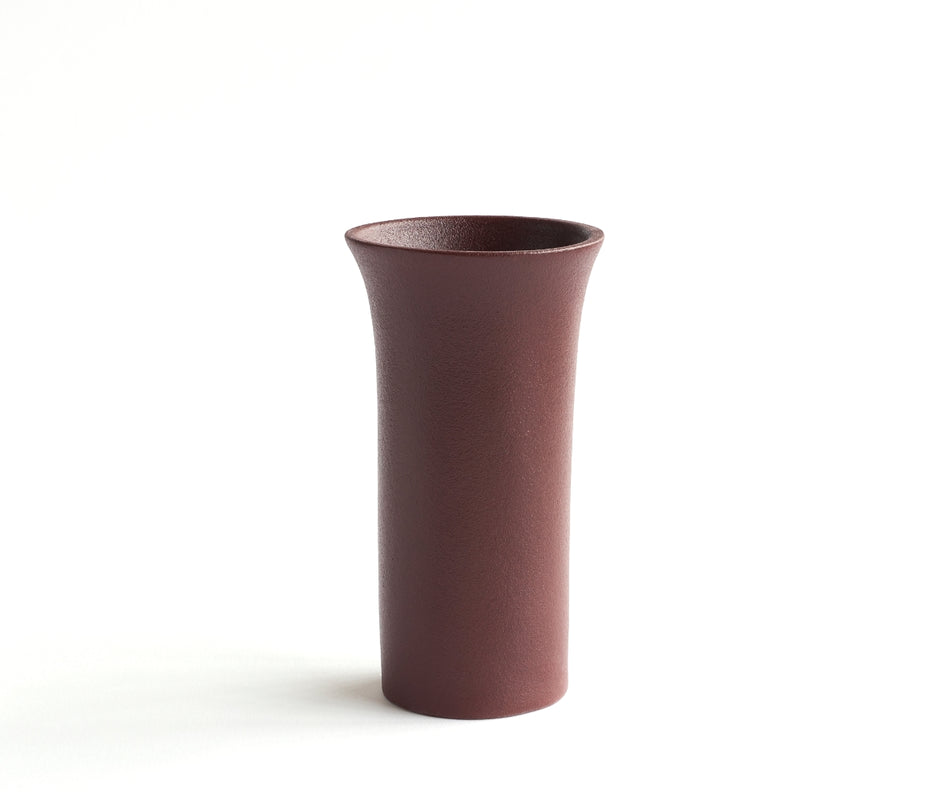 TULIPA - handmade vase in reddish brown engobe Red Brown