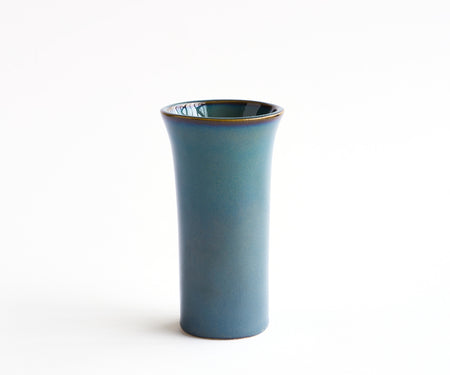 TULIPA - handmade vase in green and blue ceramic Green Blue