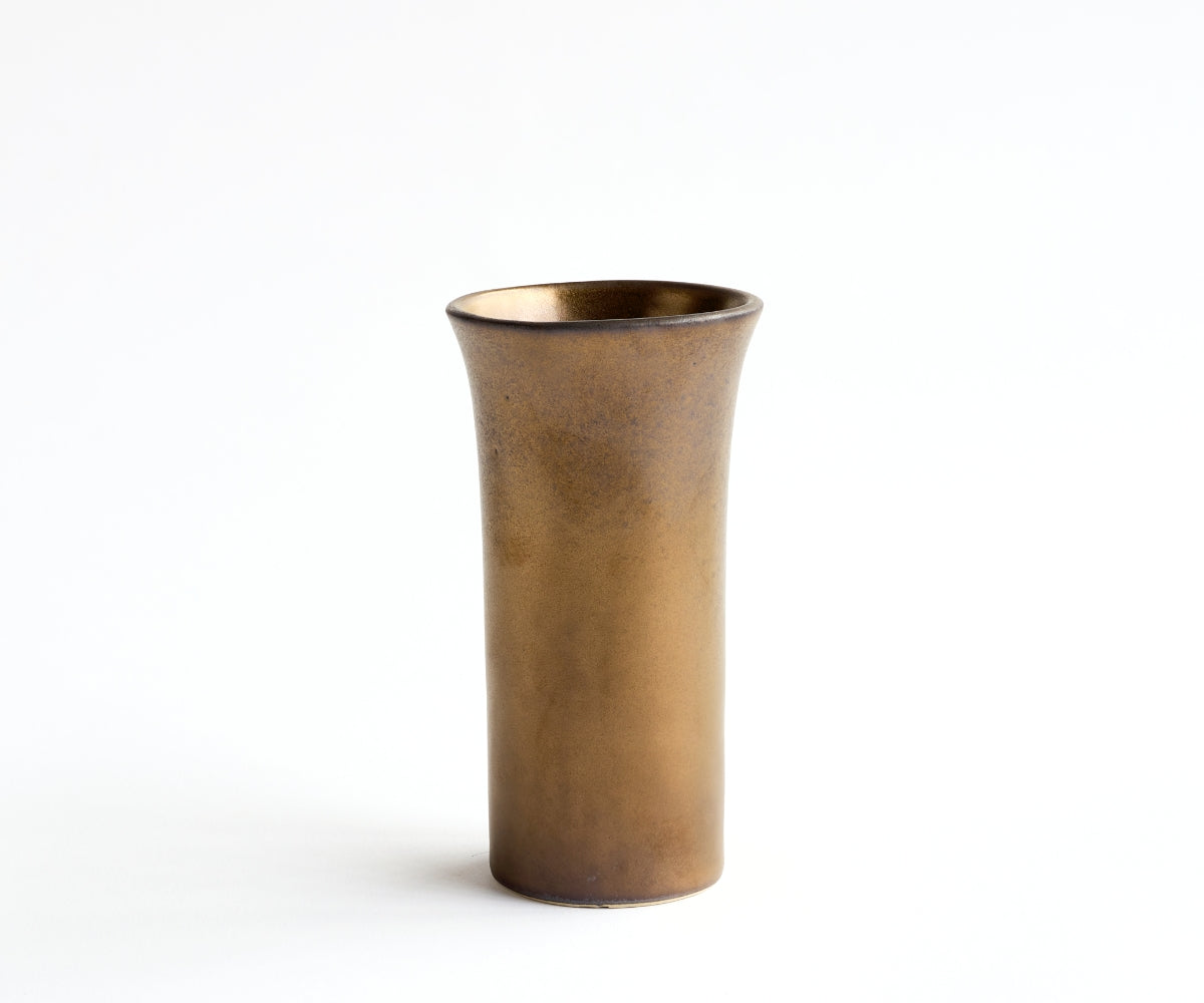 TULIPA - handmade vase in copper colored ceramic Copper