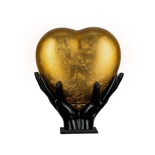 Eternal embrace heart urn - red gold Gold