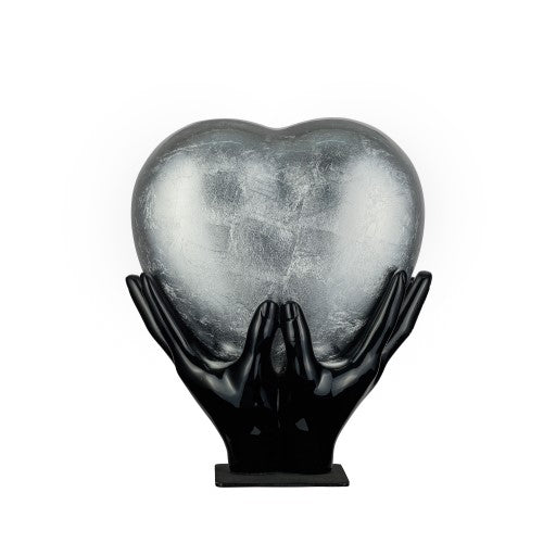 Eternal embrace heart urn - silver Silver