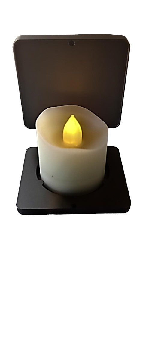 Contemporary candle holder - Black Black