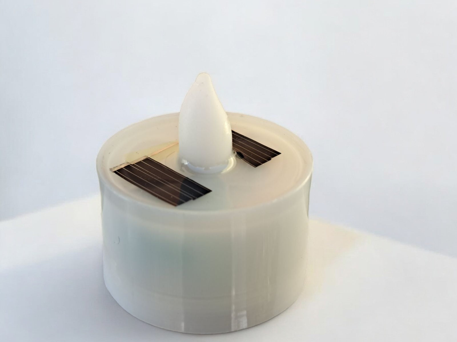 Contemporary candle holder with Soliflore vase - Taupe Taupe