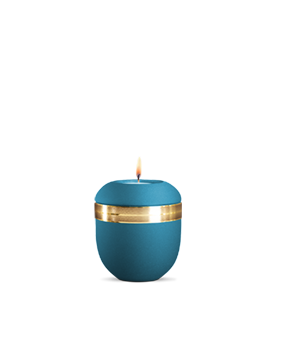 Urne bio Bougie Ouro Artic Turquoise