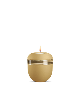 Biourne Sorrento Goldene ockerfarbene Kerze
