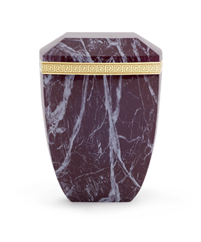 Urne biologique en marbre rouge de Venise