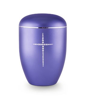 Bio urn Marmare Violet · Kristal