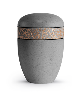 Edizione Bio urna Rock in Cemento Grigio · Rame