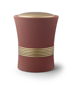 Urna in ceramica Cleo Castagno marrone