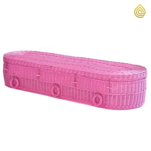 Funeral Basket Pink