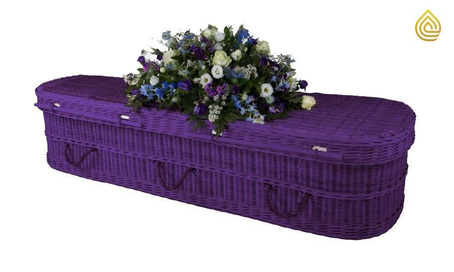 Panier funéraire violet