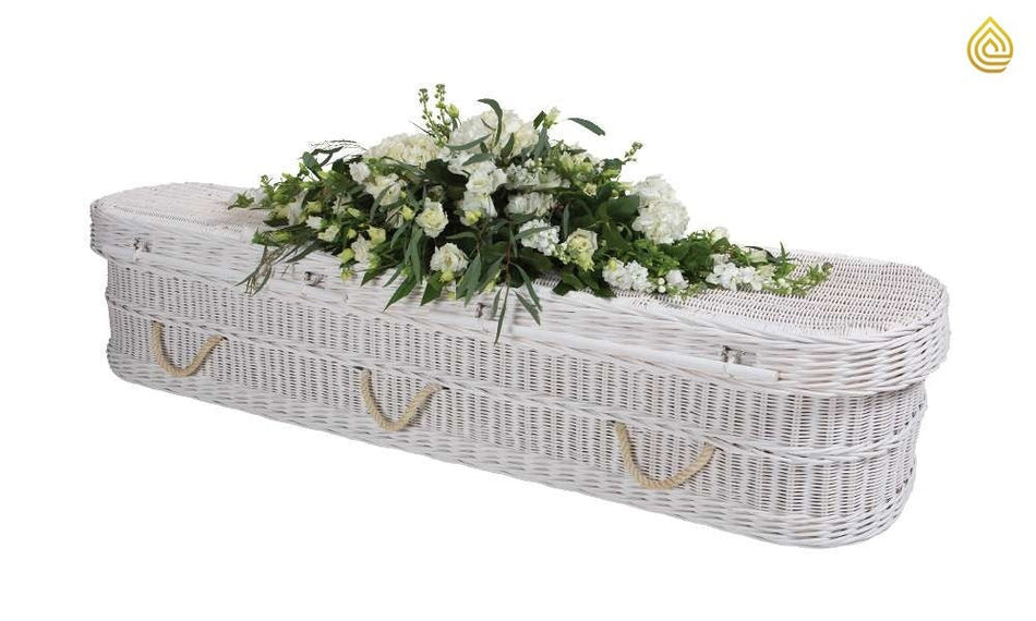 Funeral Basket White