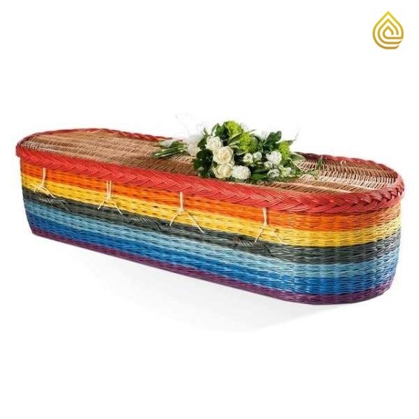Funeral Basket Rainbow