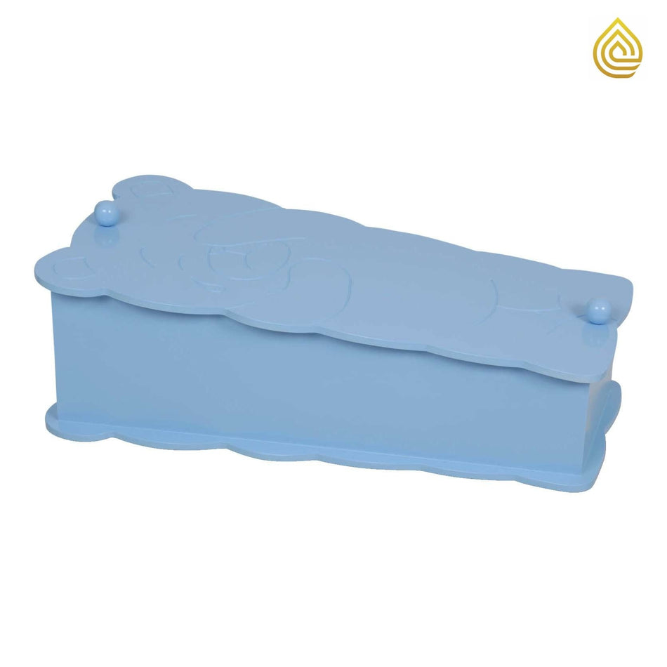 Caja infantil 40 cm Oso Azul claro