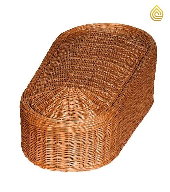 Culla per bambini in rattan 40 cm marrone